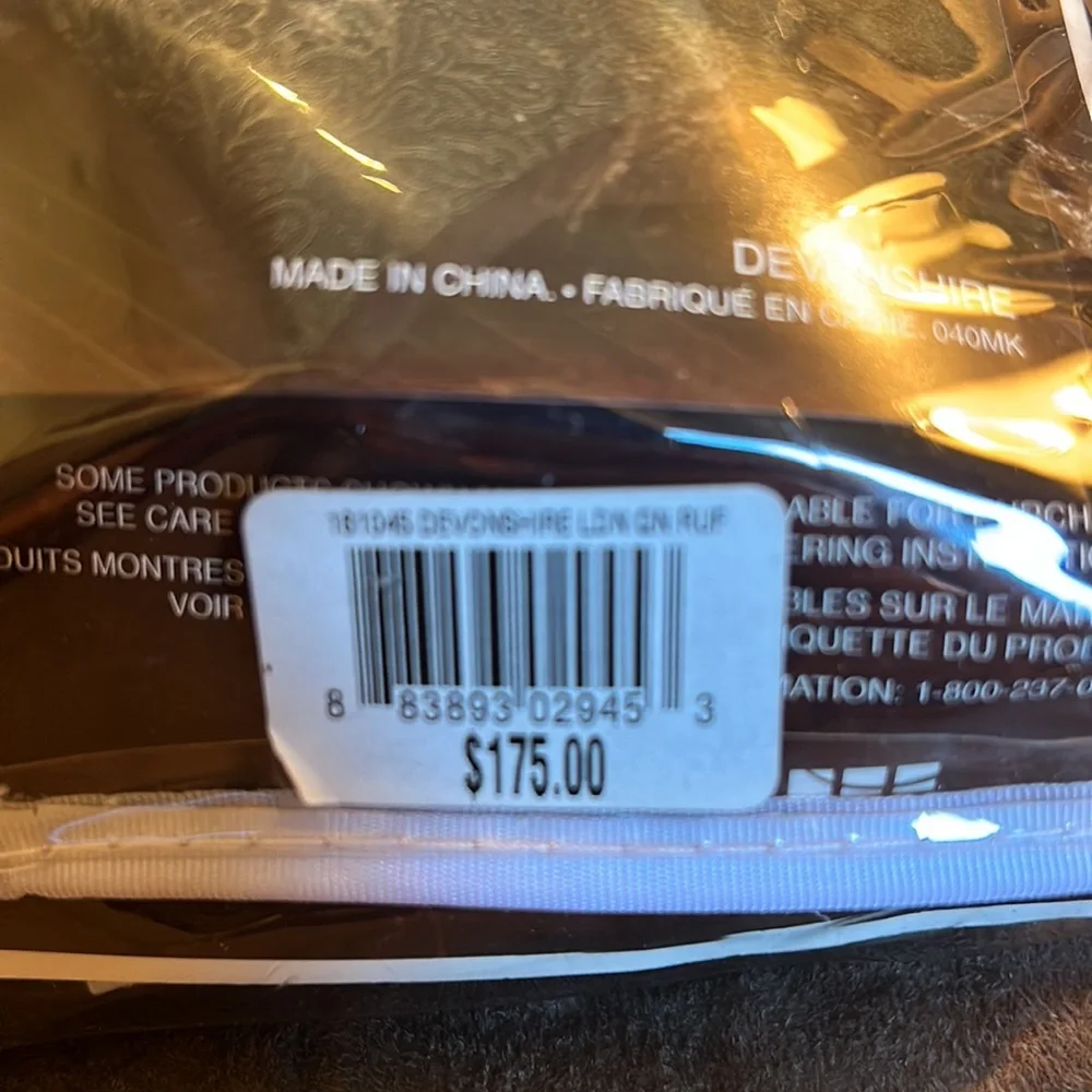 Michael Kors queen bed skirt. Chocolate brown micro fiber fabric.